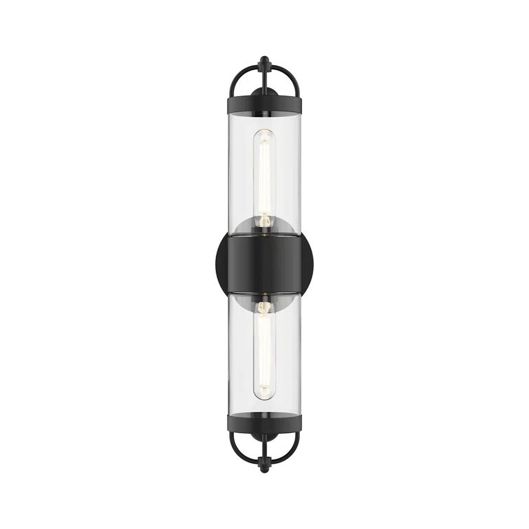 Lancaster Vintage Matte Black Outdoor Wall Sconce