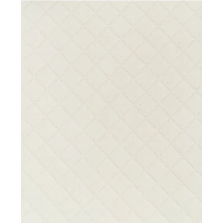 Ivory Twin Cotton Piqué Matelassé Blanket