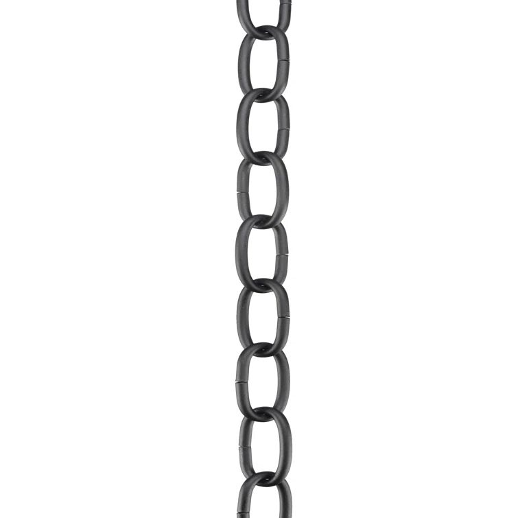 3-Foot Black Heavy Duty Steel Chain for Hanging Fixtures