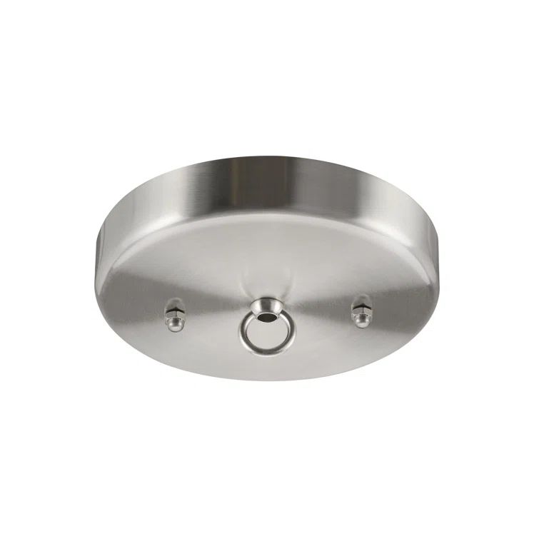 Brushed Nickel Contemporary Ceiling Fixture Canopy Kit