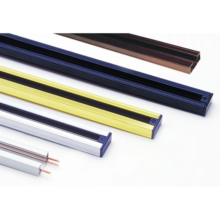Brushed Steel 48" Single Circuit Track Extension Rod