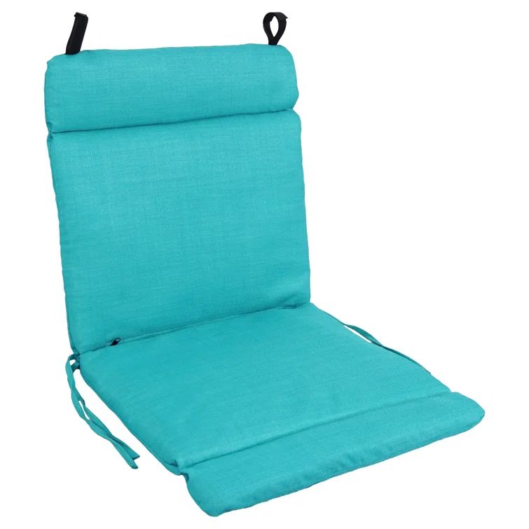 Aqua Blue Outdoor Chaise Lounge Cushion