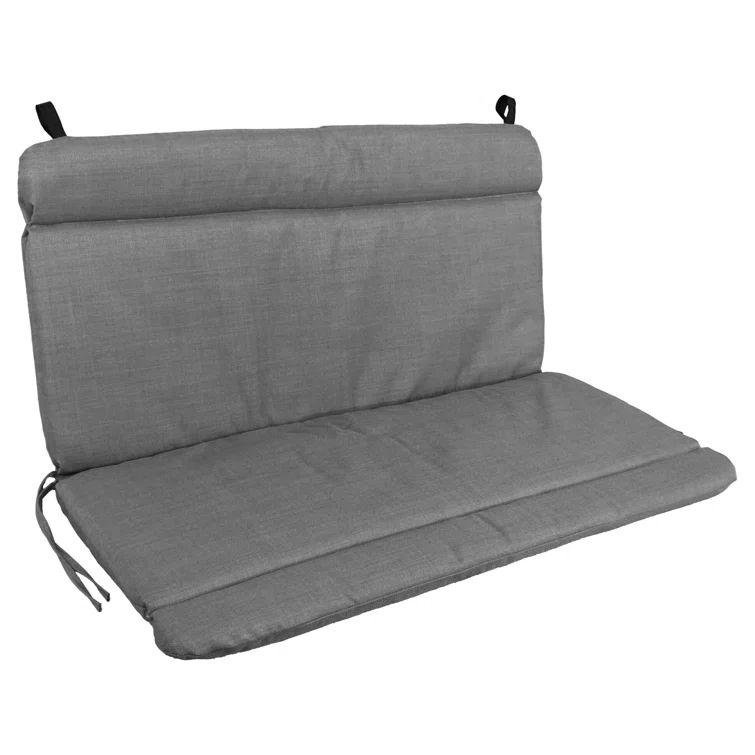 Cool Gray Weather-Resistant Outdoor Chaise Lounge Cushion