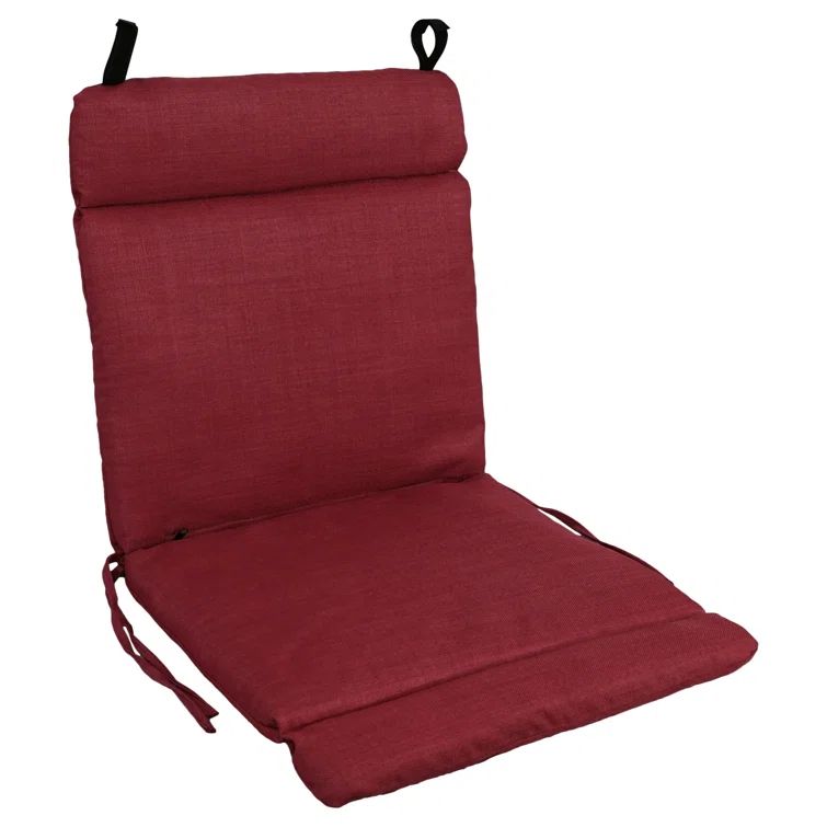 Merlot Red Outdoor Chaise Lounge Cushion with UV Protection