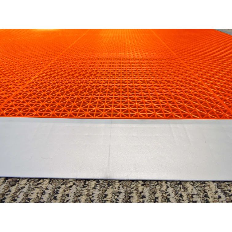 Fire Orange Interlocking Outdoor Deck Floor Tiles