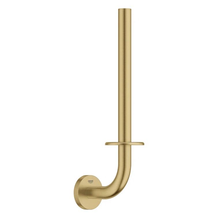 Brushed Gold Metal Wall Mount Toilet Paper Holder