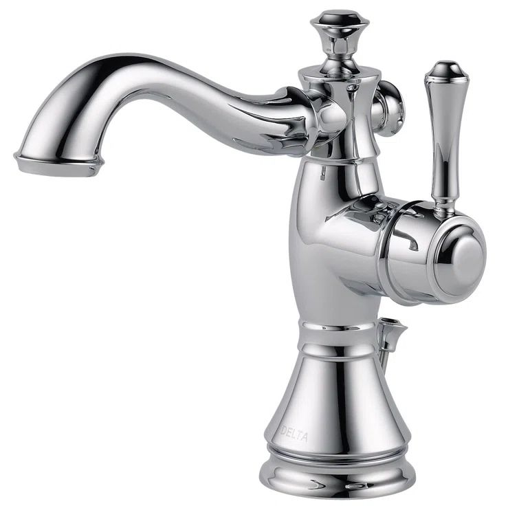 Cassidy Chrome Single Hole Bathroom Faucet with Drain Assembly