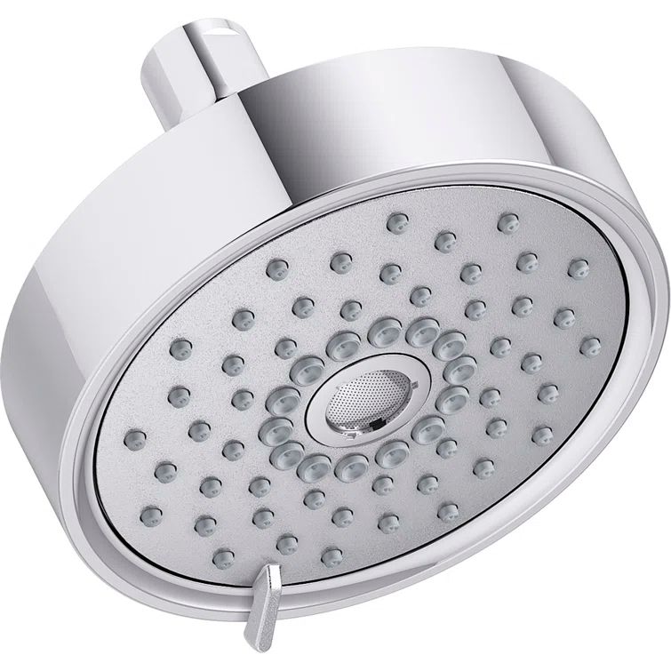 Polished Chrome Multi-Function Wall Mounted Showerhead