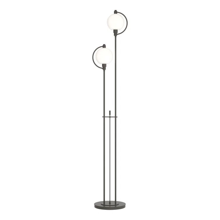 Pluto Dark Smoke & Opal Glass 68.1'' Novelty Floor Lamp