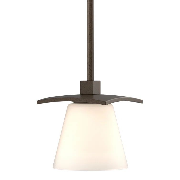 Opal Glass Bronze Mini Pendant Light