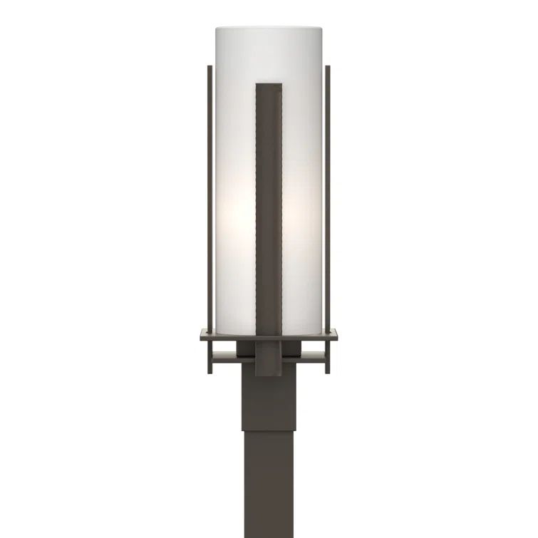 Coastal Dark Smoke Aluminum Square Lantern Head with Frosted Glass