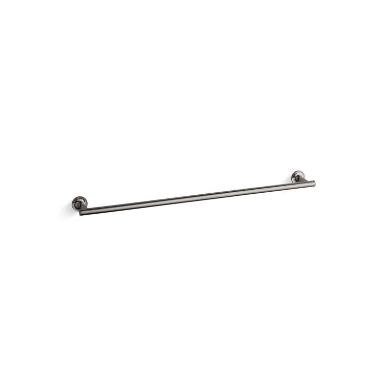 Purist Sleek 30" Polished Chrome Brass Wall-Mounted Towel Bar