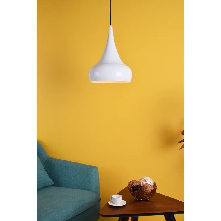 White Aluminum Contemporary Pendant Light