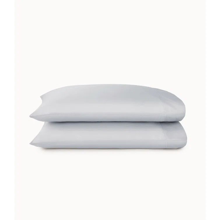 Misty Blue Egyptian-Quality Cotton Percale Standard Pillowcases