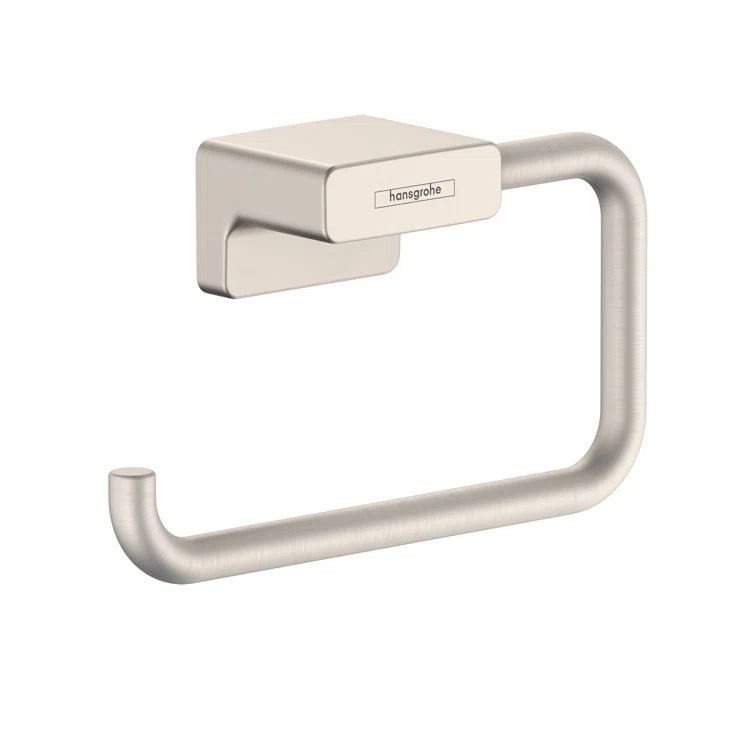 Hansgrohe Brushed Nickel Metal Toilet Paper Holder