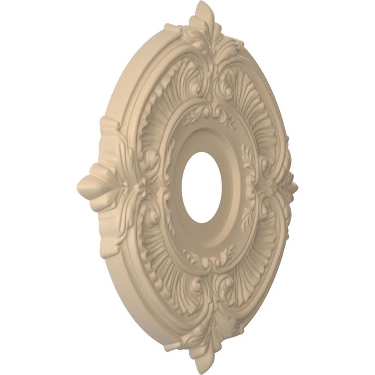 Attica 16" Smokey Beige Thermoformed PVC Ceiling Medallion