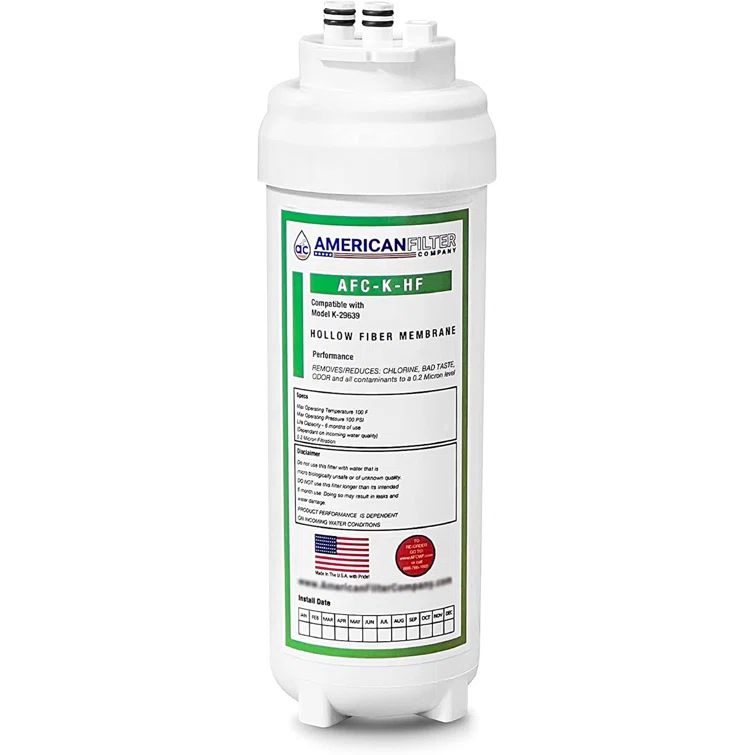 AFC-K-HF Under Sink Replacement Water Filter in Black Finish