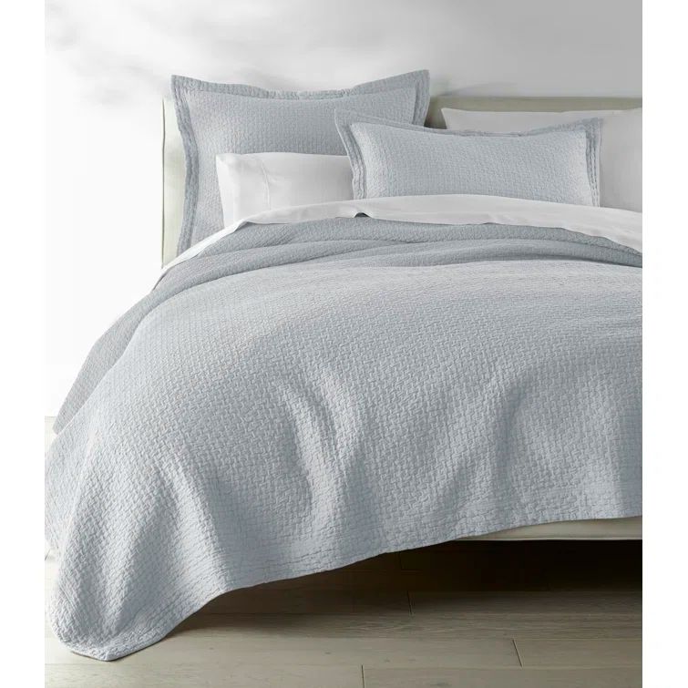 Juliet Barely Blue Twin Cotton Matelasse Coverlet