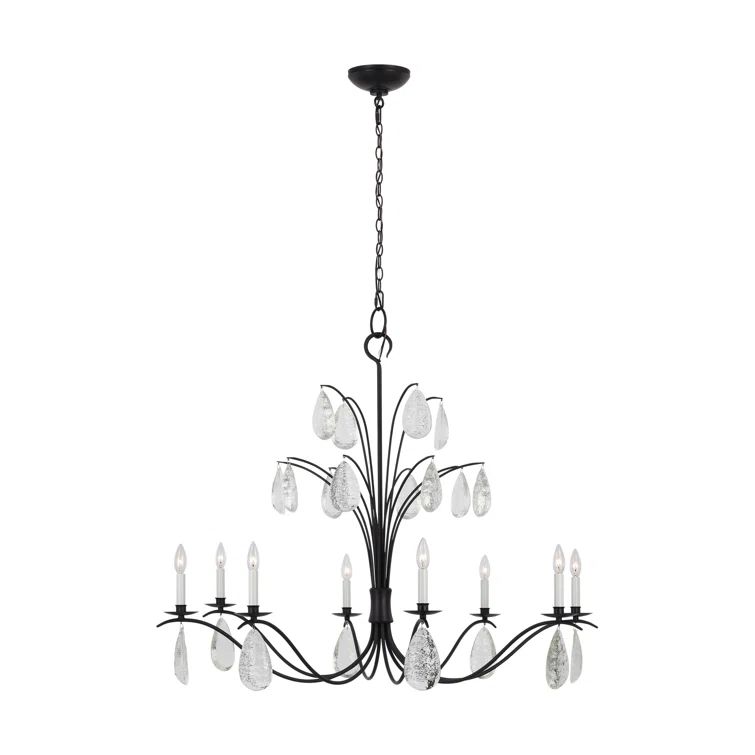 Shannon Aged Iron 8-Light Candle Style Chandelier