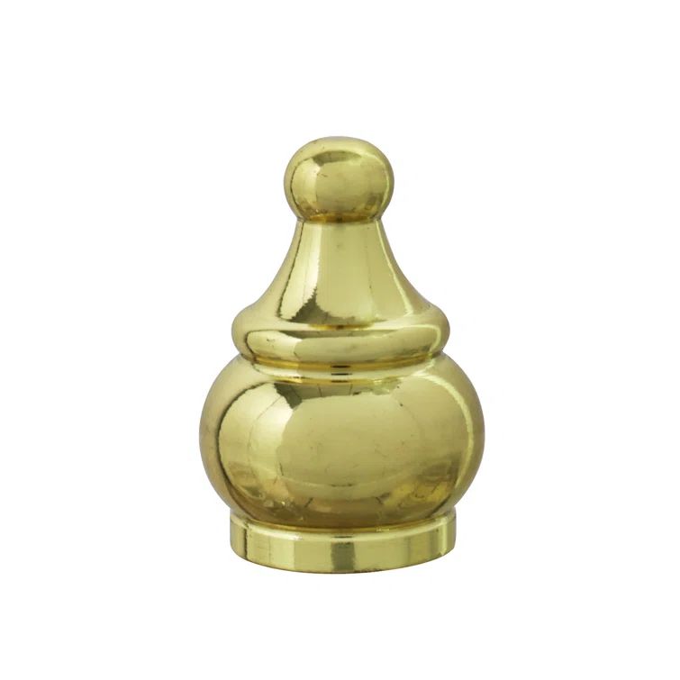Brass Plated Steel Traditional Lamp Finial