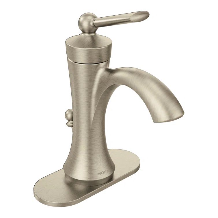 Classic Distressed Bronze Single Hole Bathroom Faucet with Drain Assembly
