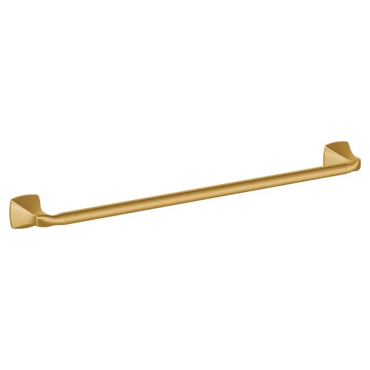 Polished Nickel 24-Inch Modern Wall Mounted Towel Bar
