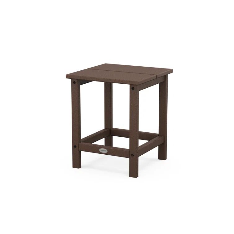 Mahogany 18" Square Studio Outdoor Side Table