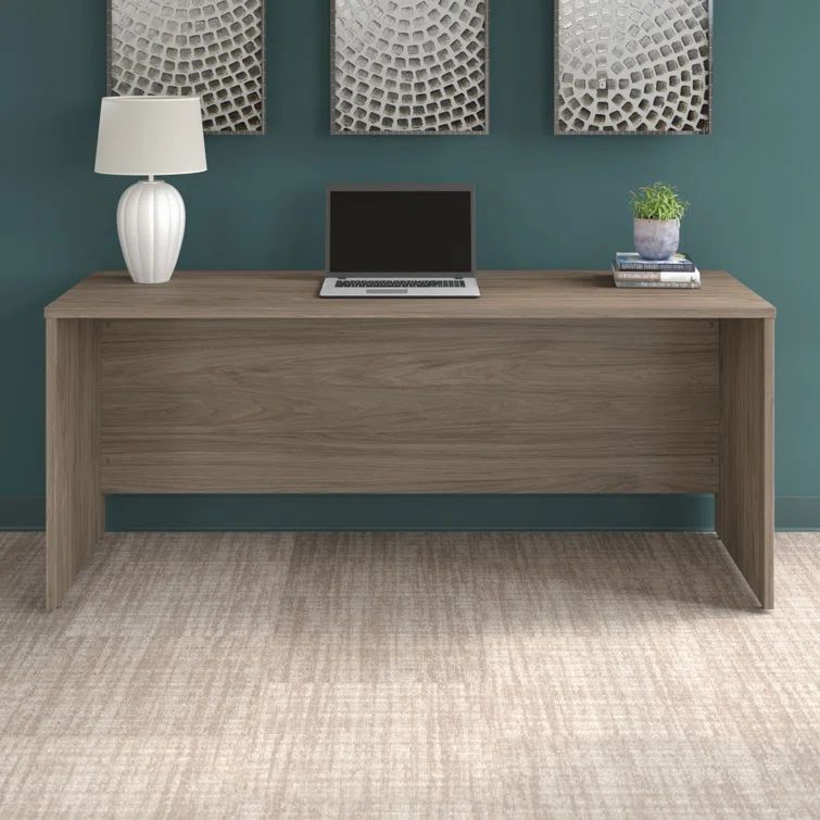 Modern Hickory 71'' Wood Executive Credenza Desk