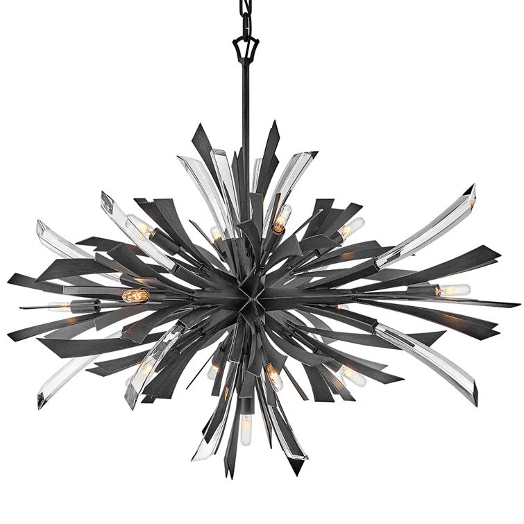 Vida Brushed Graphite 13-Light LED Sputnik Sphere Chandelier