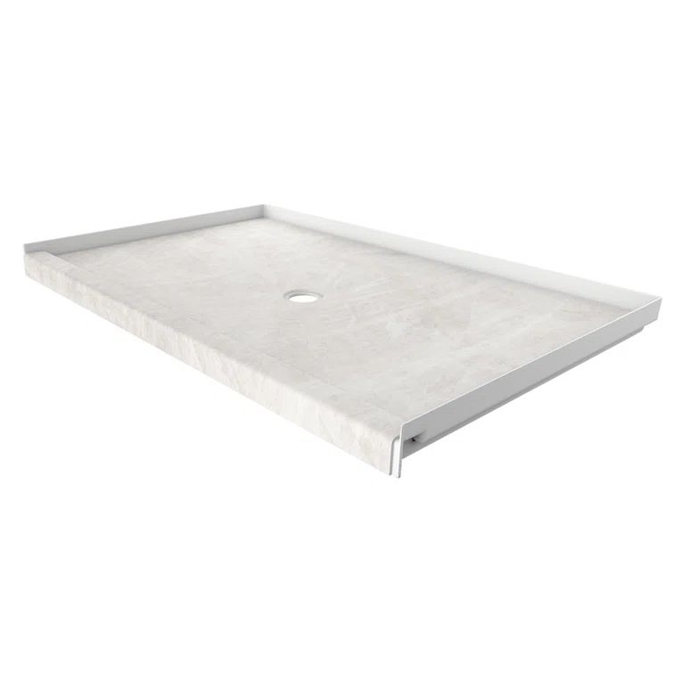 Dune 60" x 36" Single Threshold Alcove Shower Base with Center Drain