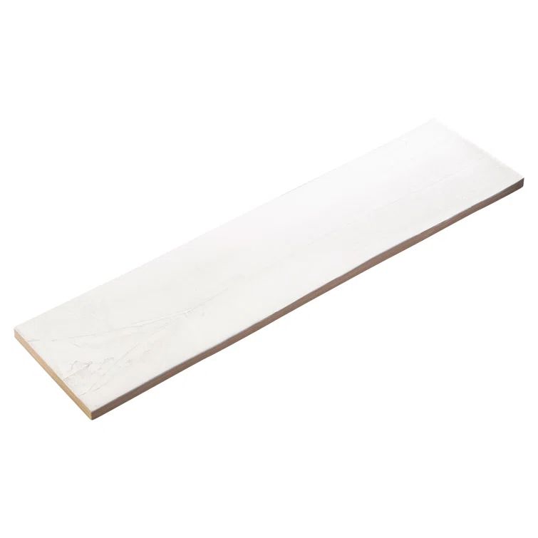 Thames 3" x 12" White Satin Ceramic Subway Wall Tile