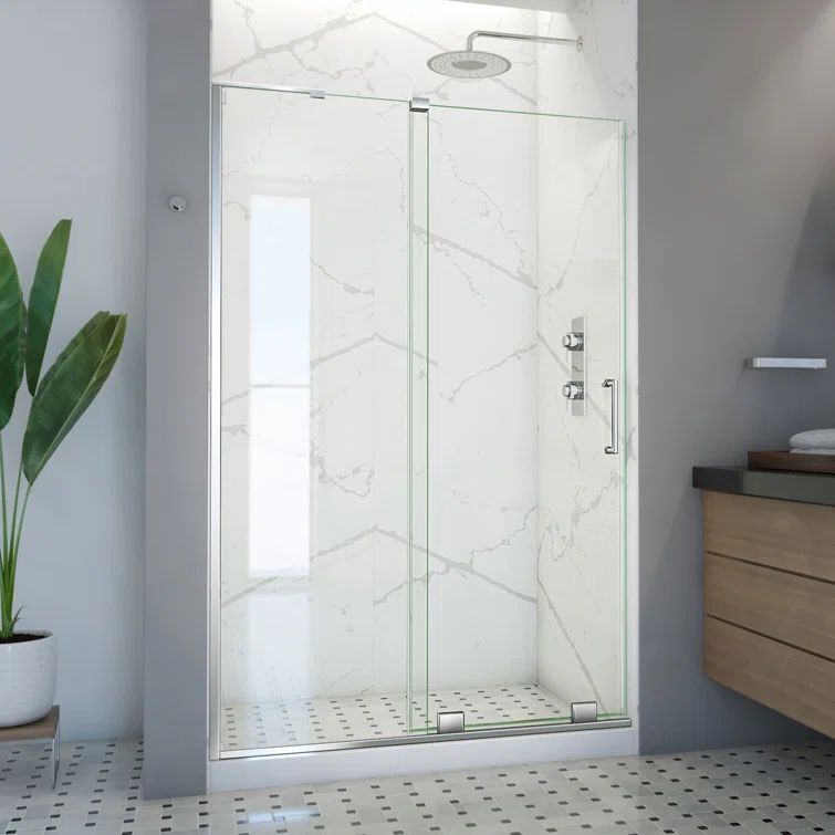 Mirage-X 60" Clear Glass Frameless Sliding Shower Door