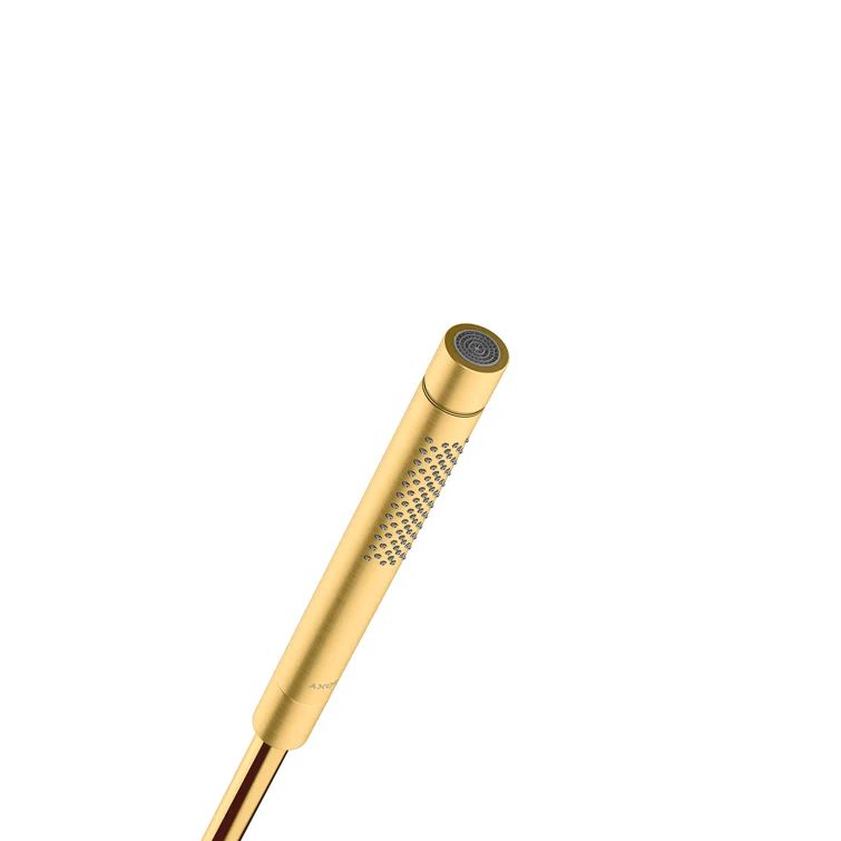 Brushed Gold Optic Modern Handheld Shower Head with 2 Spray Settings