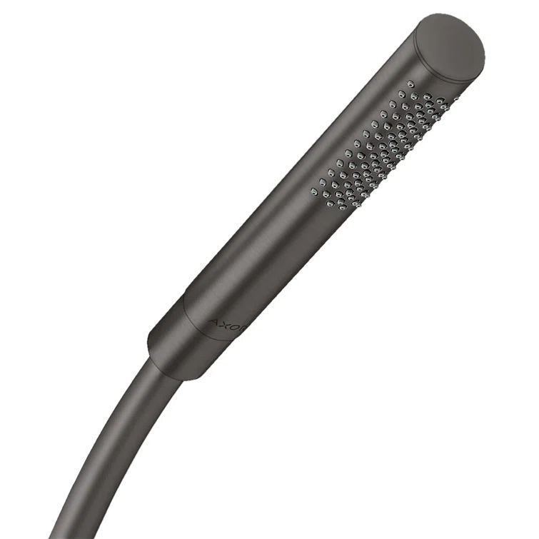 Modern Brushed Black Chrome Handheld Rain Shower Head