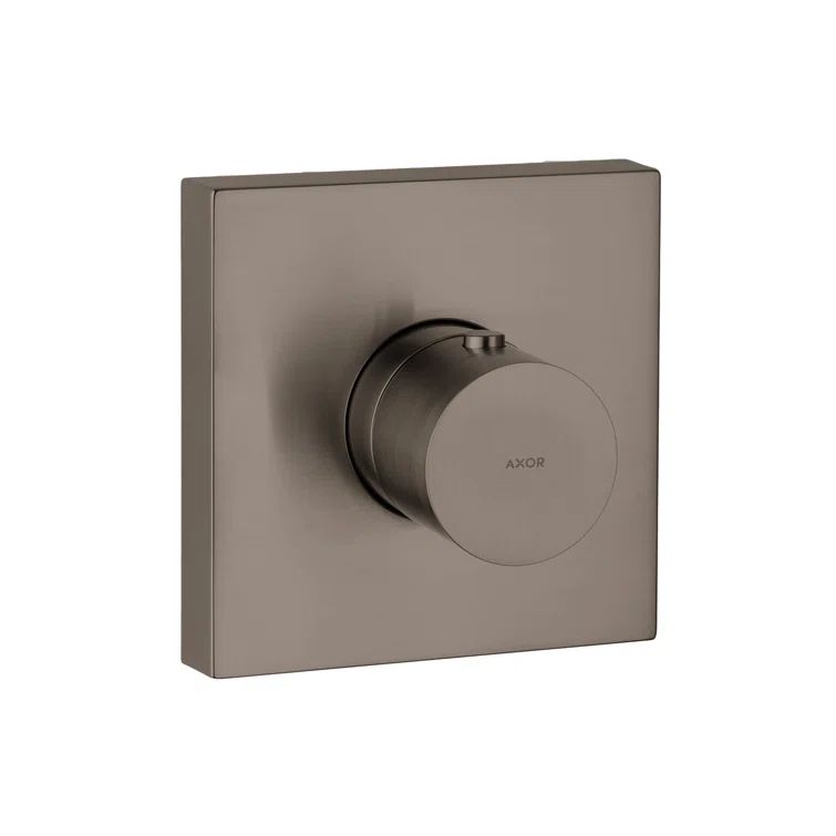 Brushed Black Chrome Thermostatic Shower Trim Knob