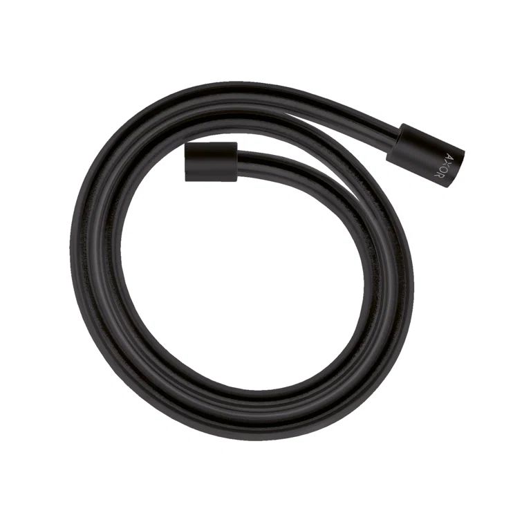 Matte Black 49" Techniflex Shower Hose with Cylindrical Nut