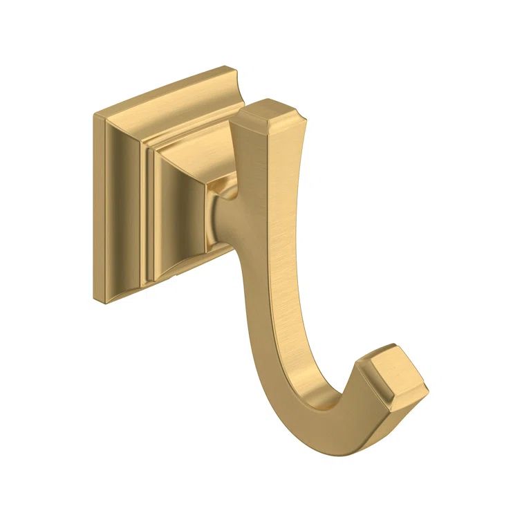 Brushed Gold Metal Wall Mounted Robe Hook