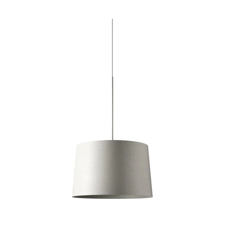 Twiggy Grande 3-Light Drum Suspension Chandelier in Black and White