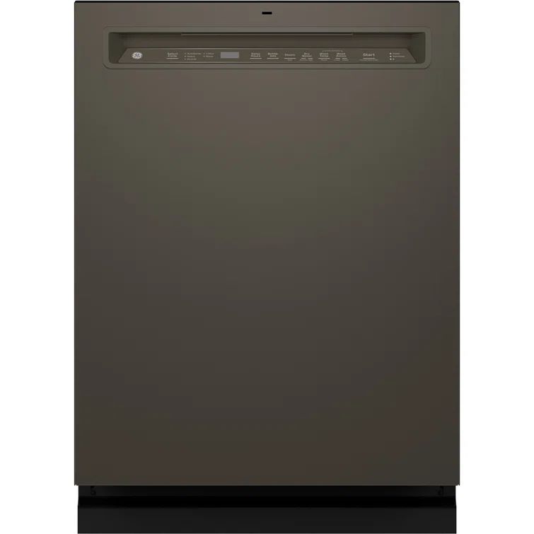 Slate Stainless Steel Front Control Dishwasher with Energy Star Certification