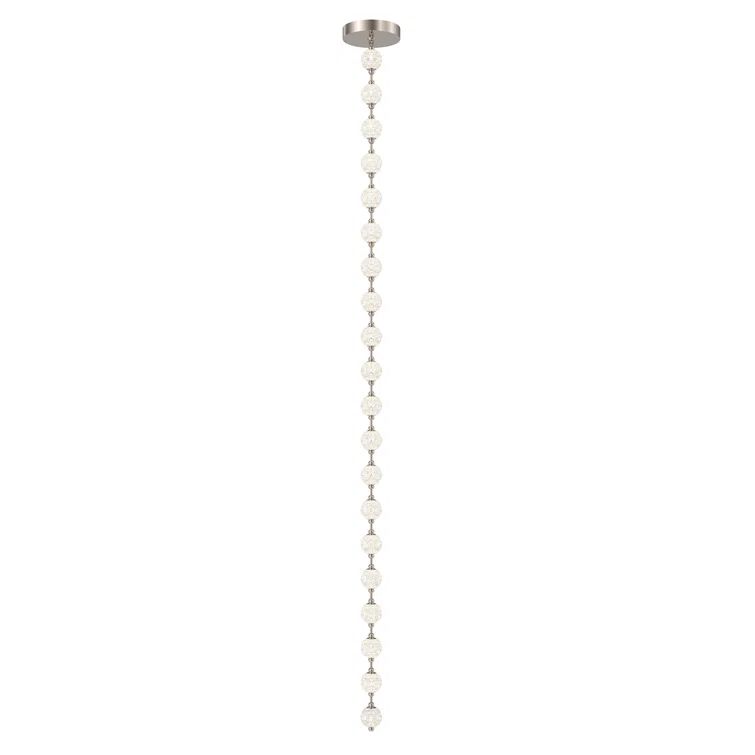 Marni Polished Nickel 20-Light LED Pendant