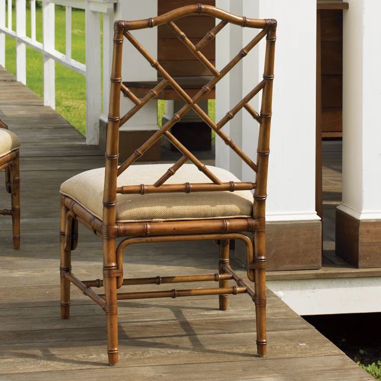 Island Estate Ceylon 22.5" Rattan Side Chair in Beige