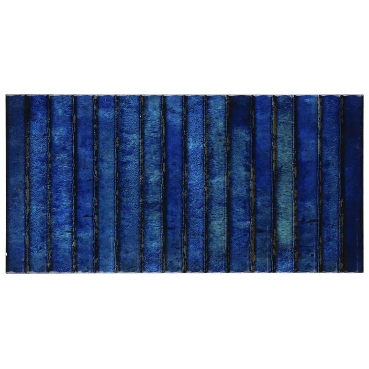 Canu 5.9 In. x 11.81 In. Polished Fluted Ceramic Subway Wall Tile (9.68 Sq. Ft. / Case)