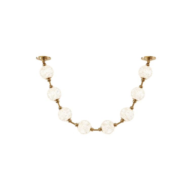 Marni 58" Natural Brass LED Pendant Light