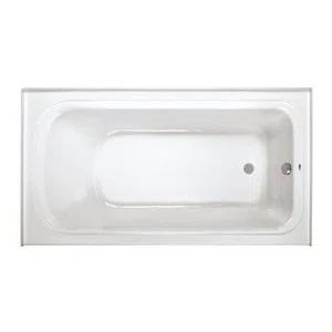 White 66'' x 36'' Acrylic Alcove Soaking Bathtub