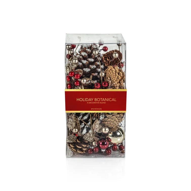 Red and Brown Holiday Botanical Vase and Bowl Fillers