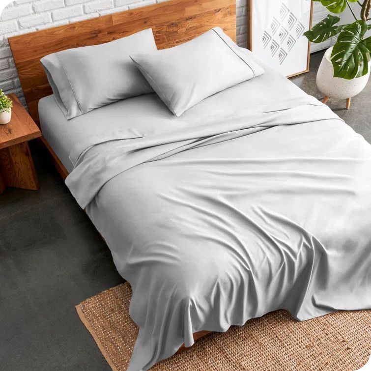 Queen Cloud Grey Ultra-Soft Microfiber Deep Pocket Sheet Set