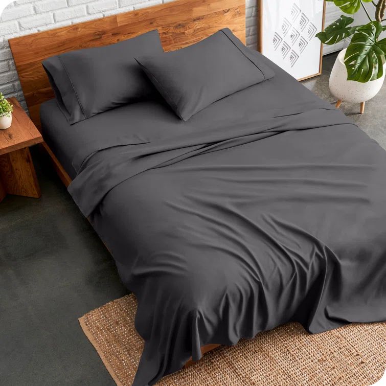 Queen Forged Iron Grey Ultra-Soft Microfiber Sheet Set