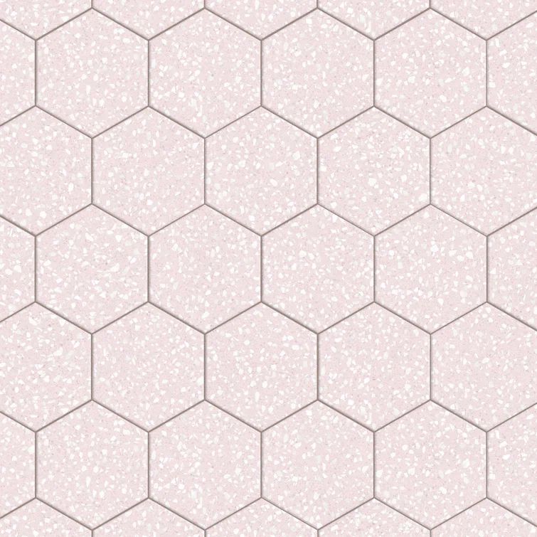 Venice Pink Hexagon Matte Porcelain Wall & Floor Tile