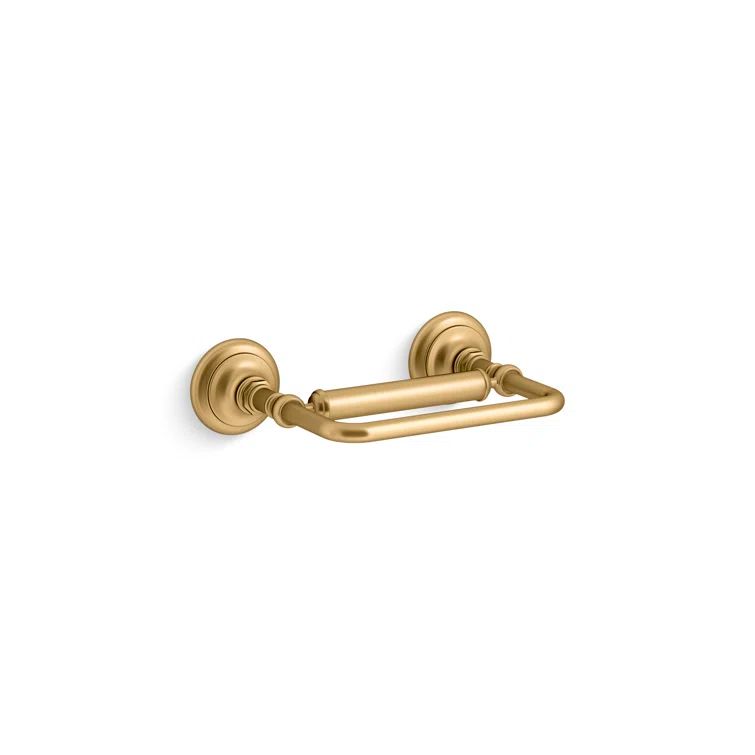 Artifacts Brushed Gold Metal Pivoting Toilet Paper Holder