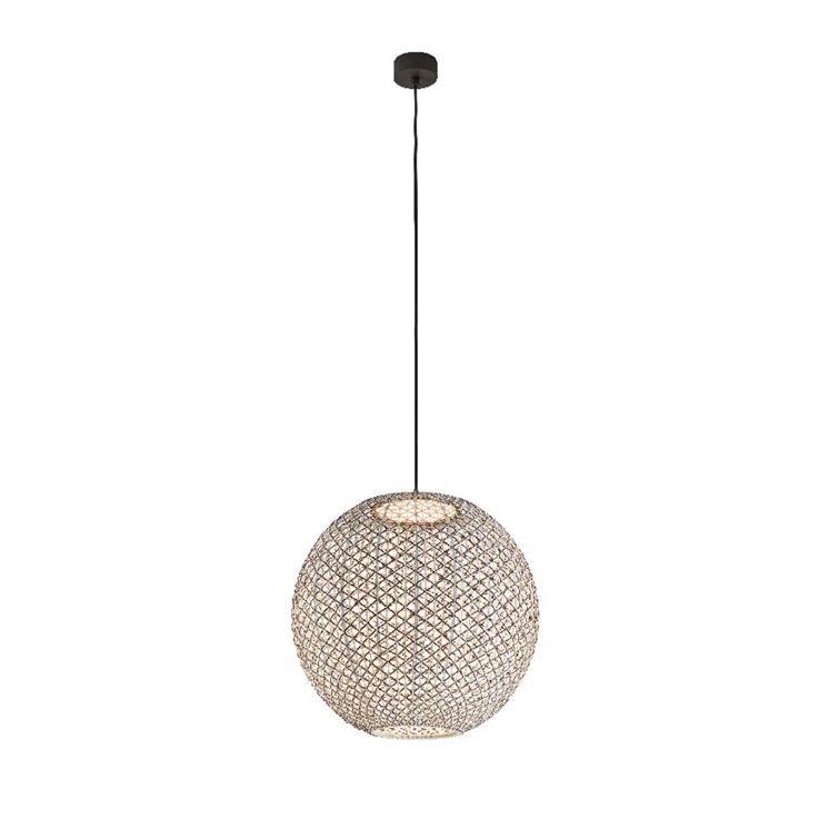 Nans Graphite Brown Globe LED Pendant for Indoor/Outdoor Use